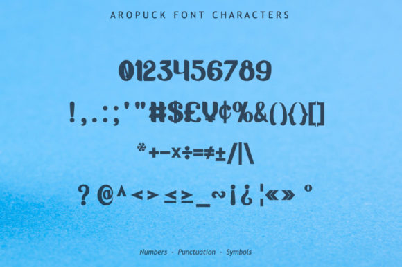 Aropuck Font - Preview 6