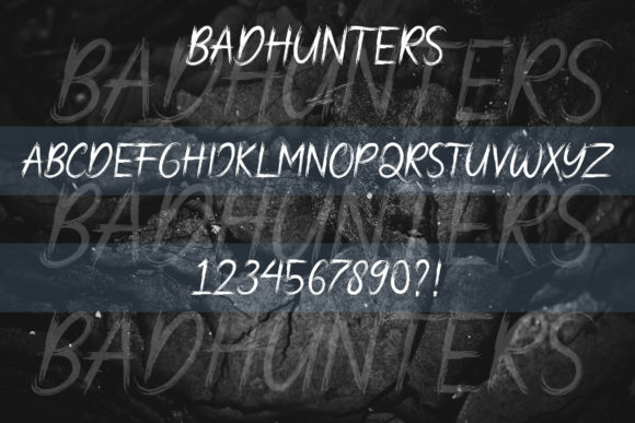 Bad Hunters Font - Preview 2