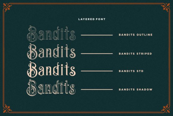 Bandits Font - Preview 6