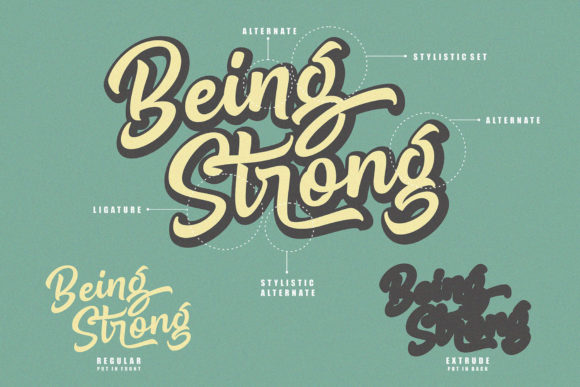 Being Strong Font - Preview 1