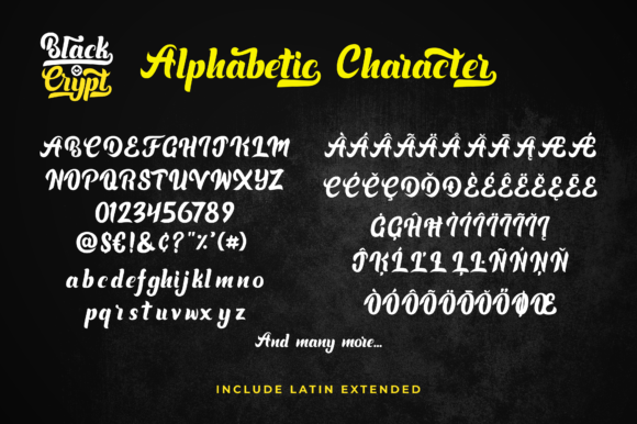 Blackcrypt Font - Preview 6