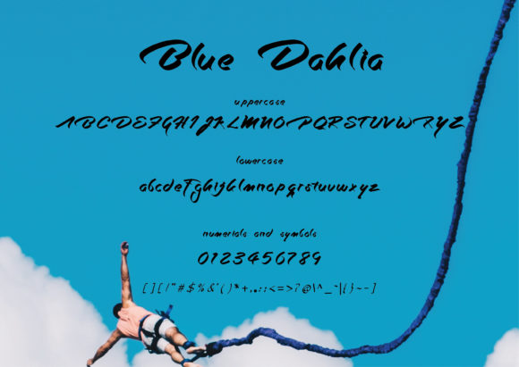 Blue Dahlia Font - Preview 1