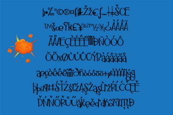 Bomb Bastic Font - Preview 2