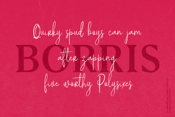 Borris Font - Preview 1