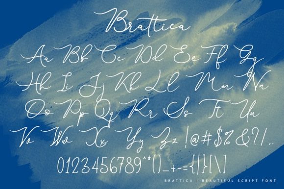 Brattica Script Font - Preview 5