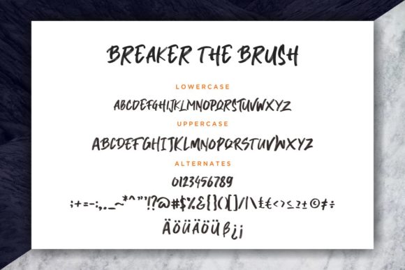 Breaker the Brush Font - Preview 6