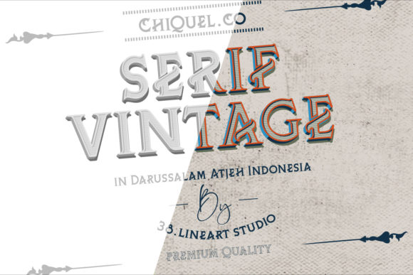 ChiQuel Serif Vintage Font - Preview 2