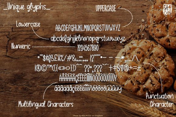 Crunchy Burn Font PNG with transparent background - Preview 1