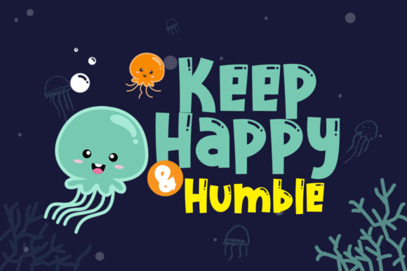 Cute Jellyfish Font - Preview 3