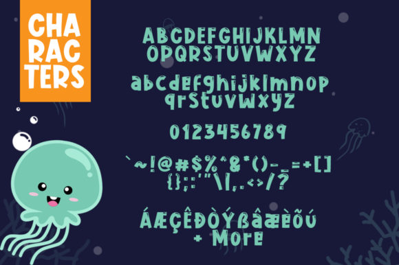 Cute Jellyfish Font - Preview 6