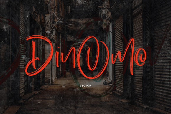 Dinomo Font PNG with transparent background - Preview 1