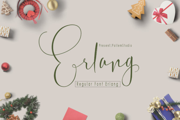Erlang Font PNG with transparent background - Preview 1