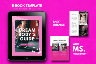 Preview of Fitness Girl EBook Template PowerPoint sports presentation template