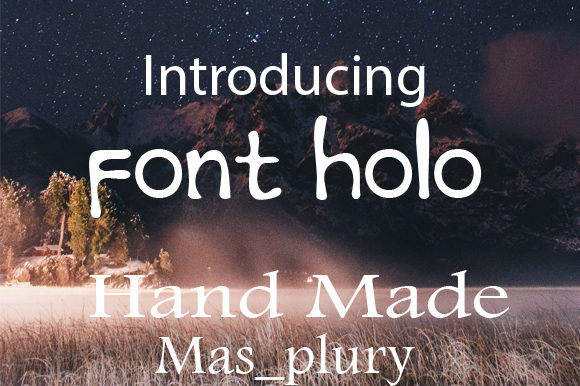 Font Holo Font - Preview 1