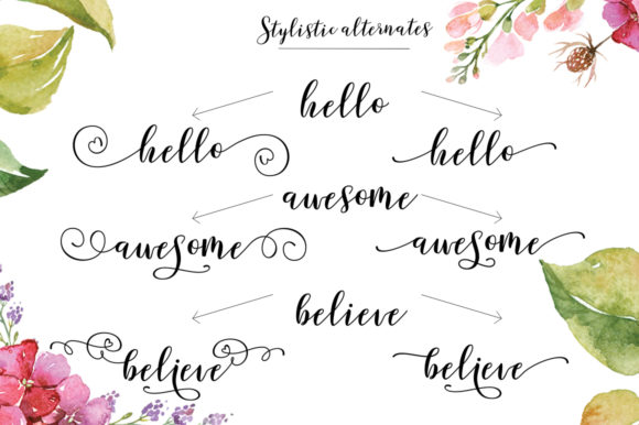 Forestry Font PNG with transparent background - Preview 1
