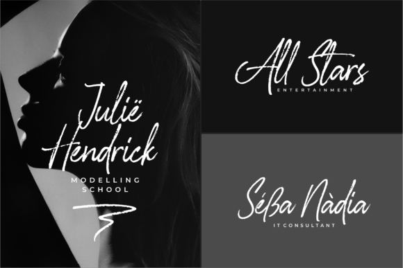 Glossy Night Font PNG with transparent background - Preview 2