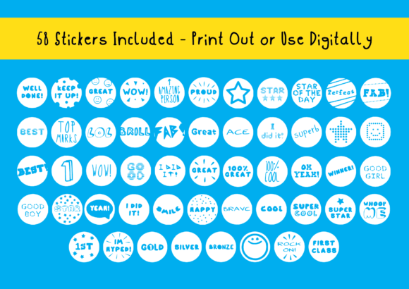 Good Job Sticker Pack Font - Preview 1