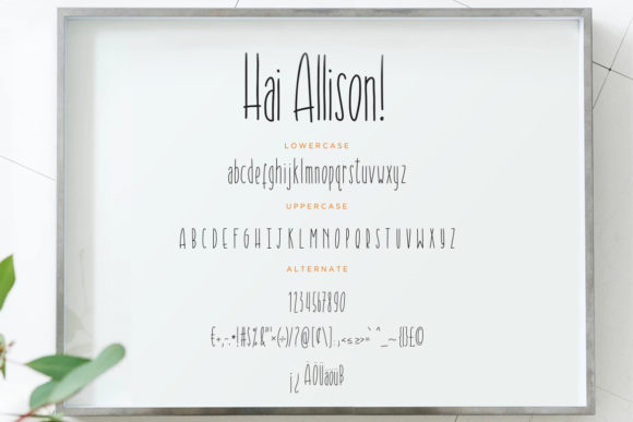 Hai Allison Font - Preview 6
