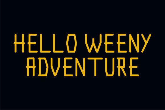 Hello Weeny Adventure Font - Preview 1
