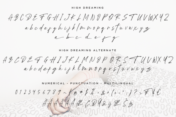 High Dreaming Font PNG with transparent background - Preview 2