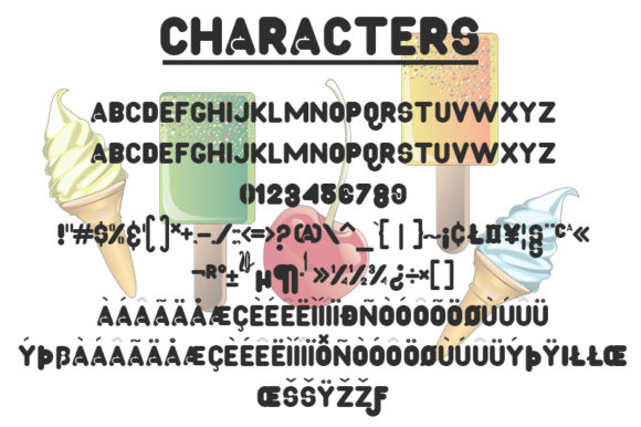Ice Cream Font - Preview 1