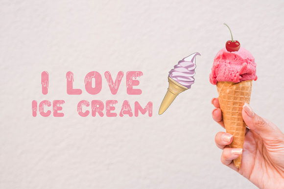 Ice Cream Font - Preview 5