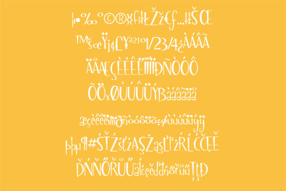 Lemon Drop Font PNG with transparent background - Preview 2