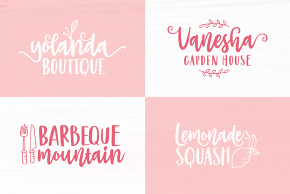 Lemonade Squash Font PNG with transparent background - Preview 3