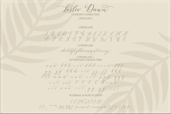 Leslie Dawn Font PNG with transparent background - Preview 6