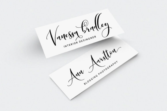 Mandevilla Script Font PNG with transparent background - Preview 3