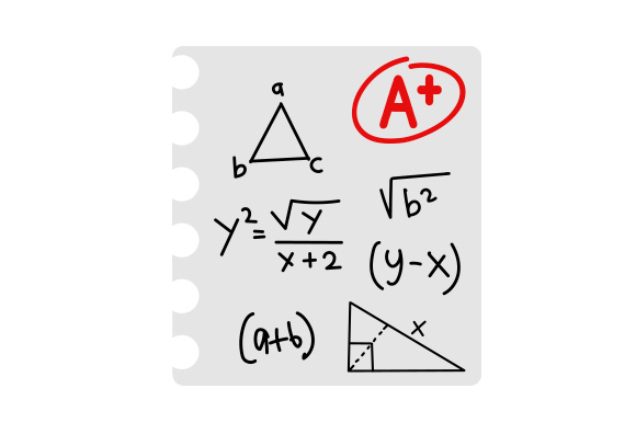 Math Test with an a+ SVG Cut file by Creative Fabrica Crafts · Creative ...
