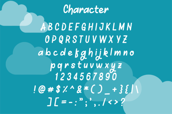 Mellows Font PNG with transparent background - Preview 1