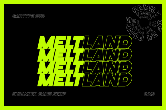Meltland Font PNG with transparent background - Preview 1
