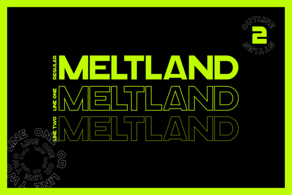 Meltland Font PNG with transparent background - Preview 4