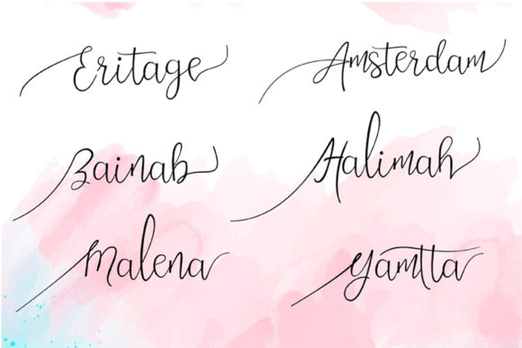 Merissa Font PNG with transparent background - Preview 3