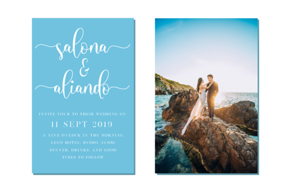 Michalina Script Font PNG with transparent background - Preview 2