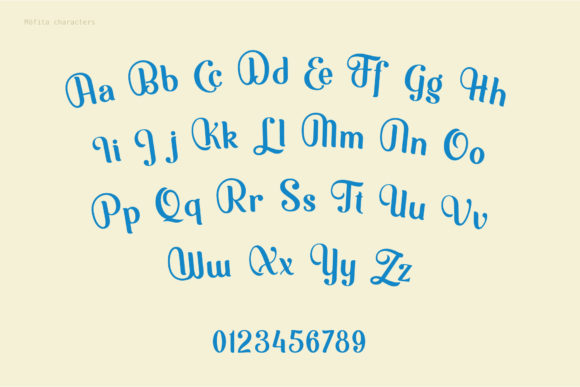 Möfita Font PNG with transparent background - Preview 5