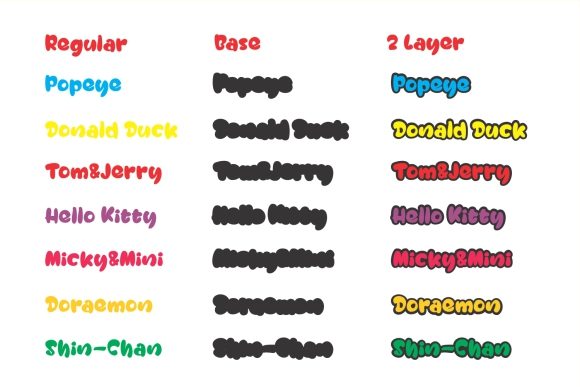 Monkey & Banana Font PNG with transparent background - Preview 5