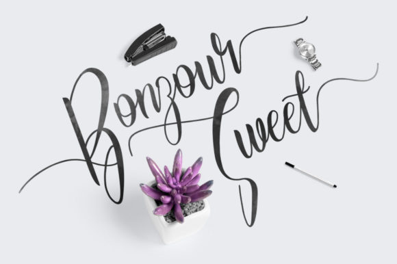 Morning Wishes Font PNG with transparent background - Preview 1