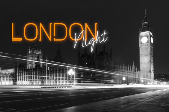 Neoncity Font PNG with transparent background - Preview 3