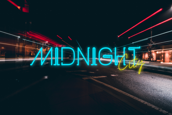 Neoncity Font PNG with transparent background - Preview 5