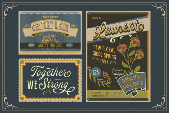 Oldy Beany Duo Font PNG with transparent background - Preview 1