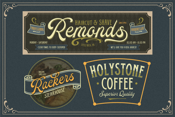 Oldy Beany Duo Font PNG with transparent background - Preview 3