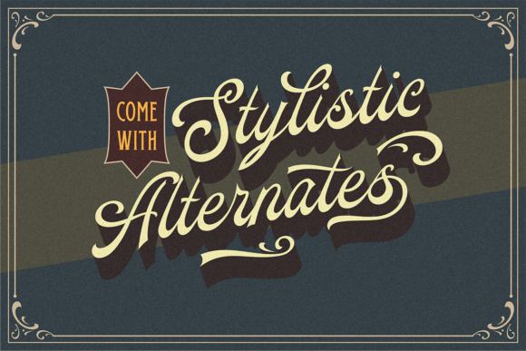 Oldy Beany Duo Font PNG with transparent background - Preview 4