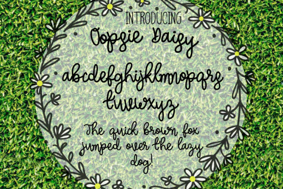 Oopsie Daisy Font PNG with transparent background - Preview 2