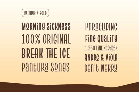 Pantura Font PNG with transparent background - Preview 5