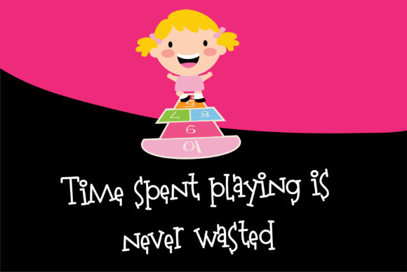 Playgroup Font PNG with transparent background - Preview 3