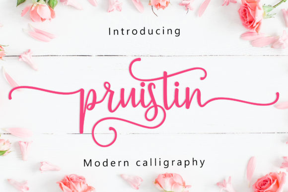 Pruistin Font PNG with transparent background - Preview 6