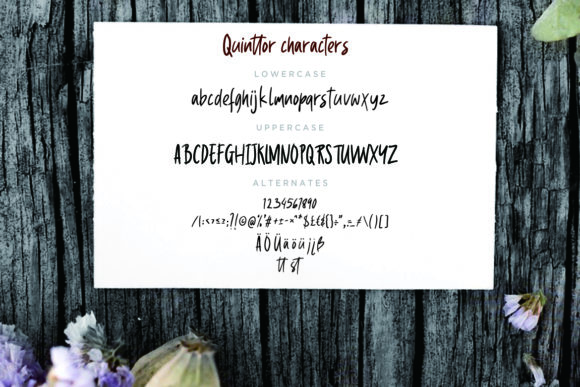Quinttor Font PNG with transparent background - Preview 6