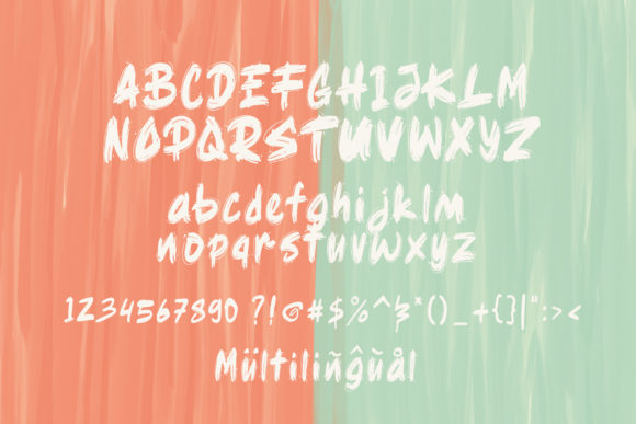 Ragsy Font PNG with transparent background - Preview 1